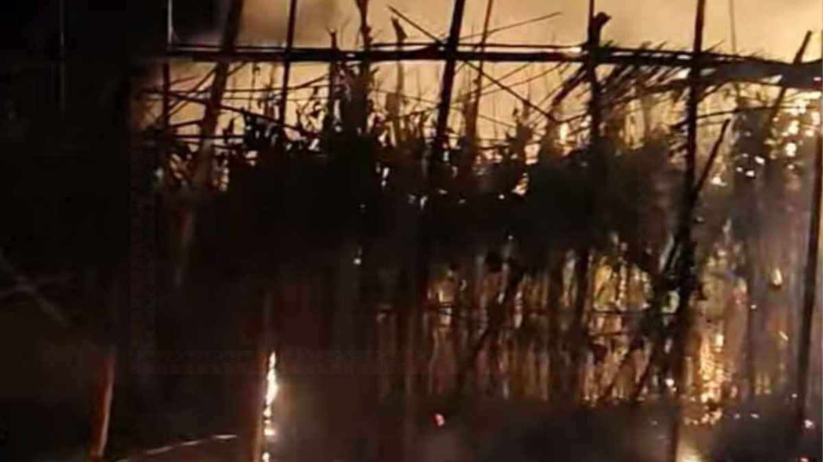 রাজশাহীতে দুই বিঘা পানের বরজ পুড়ে ছাই