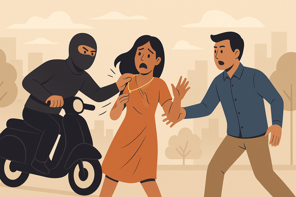 সীতাকুণ্ডে দিনেদুপুরে নারীর মাথায় অস্ত্র ঠেকিয়ে ছিনতাই