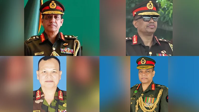 সেনাবাহিনীর আরও ৬ উচ্চ পদে রদবদল  